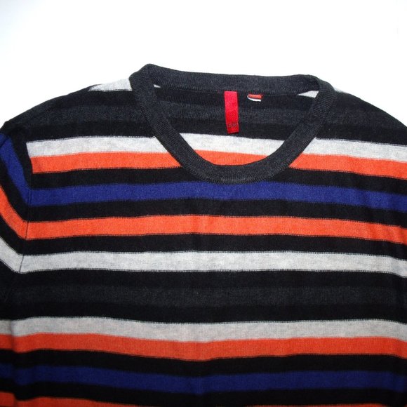 Saks Fifth Avenue Wool Cashmere Striped Sweater - Picture 2 of 4